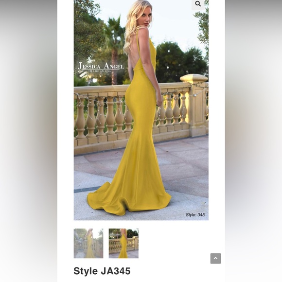 A Jessica Angel gown in size Small (2-4) in Hunter Green - Picture 2 of 3